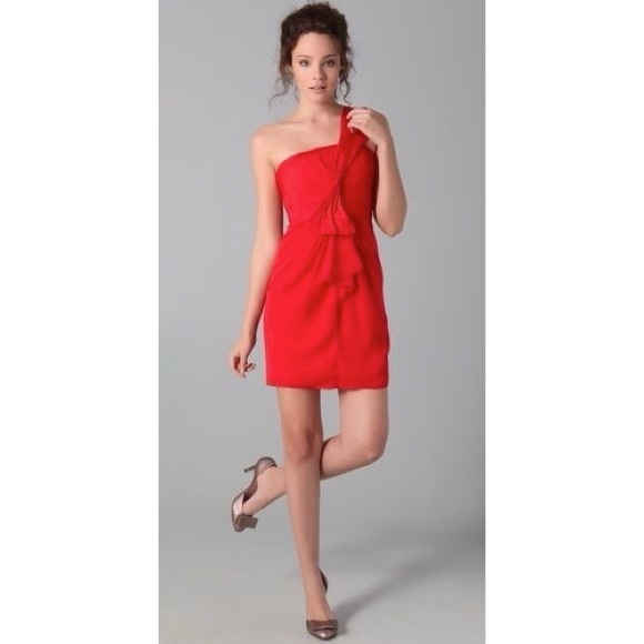 BCBGMaxAzria red dress - Picture 1 of 4